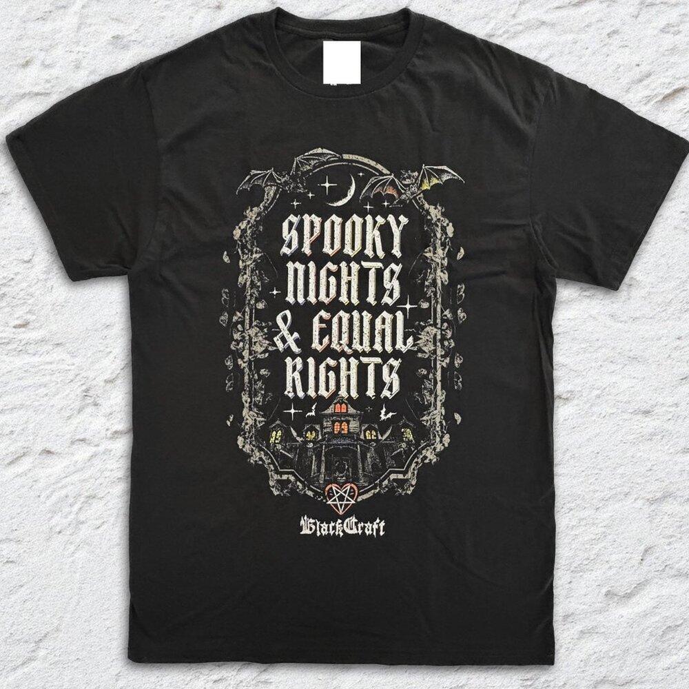 Blackcraft Spooky Nights Occult Streetwear Graphic Unisex T-Shirt 152